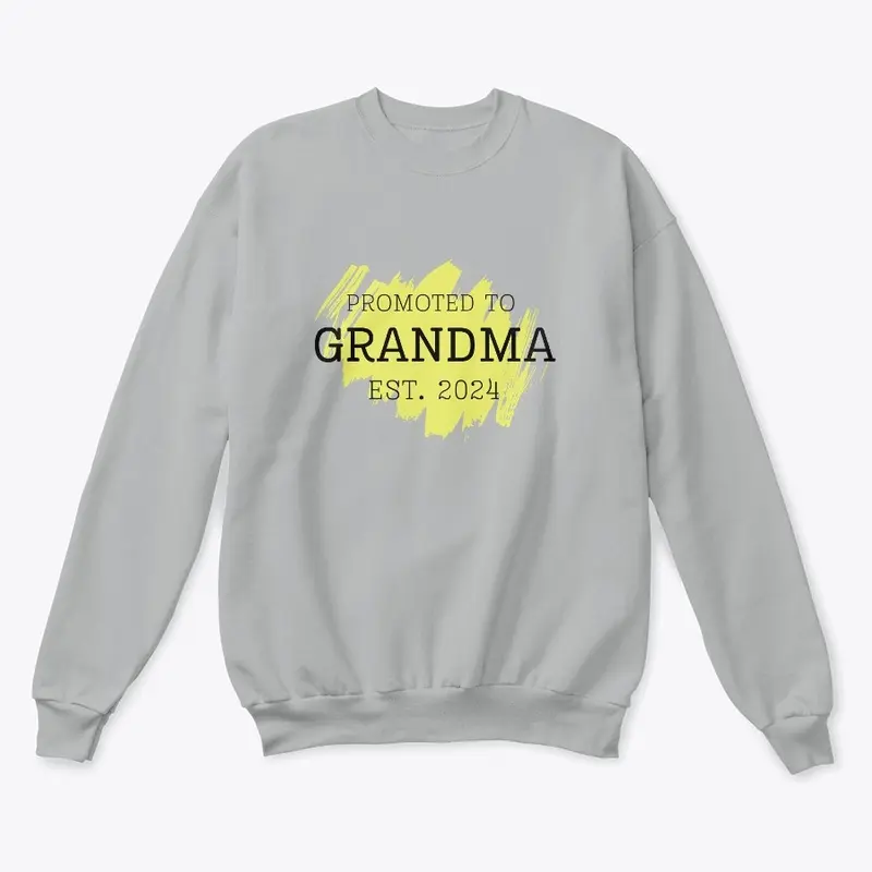 Promoted to Grandma Est. 2024 Yellow 