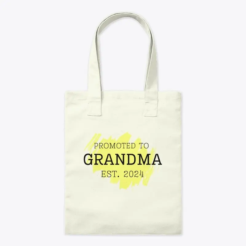 Promoted to Grandma Est. 2024 Yellow 