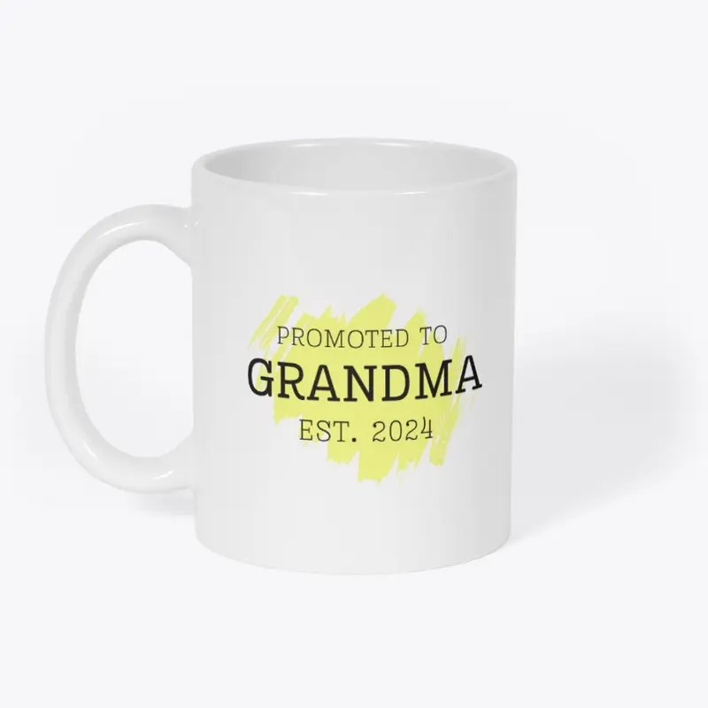 Promoted to Grandma Est. 2024 Yellow 